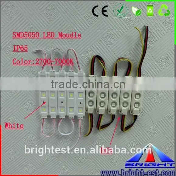 Stainless waterproof 4 SMD5050 led module with lens 130,Five years Manufactory.