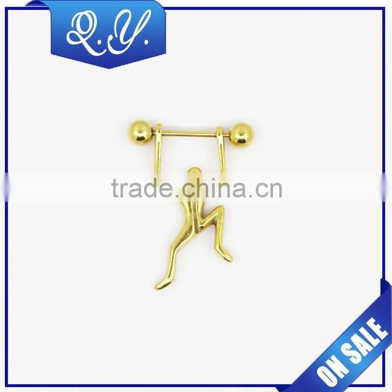 Heart shaped vibrating nipple rings