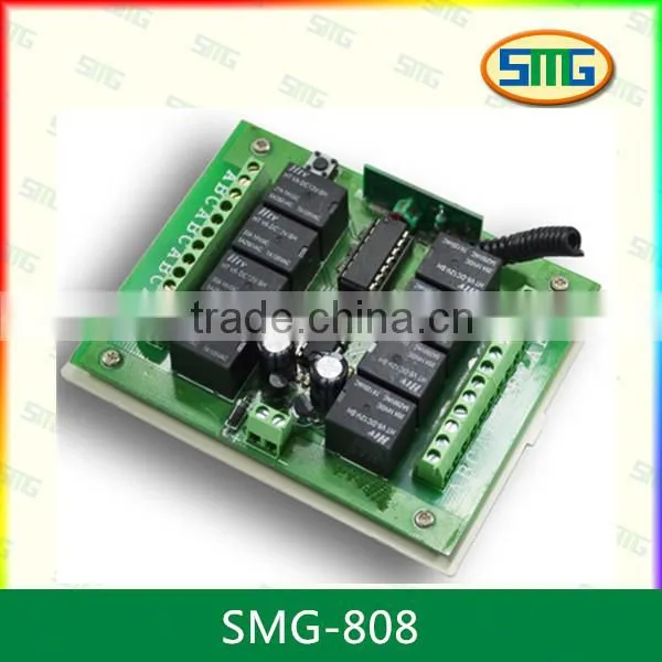 433/315mhz Long Distance Garage Gate Door 8 channel remote controller SMG-808