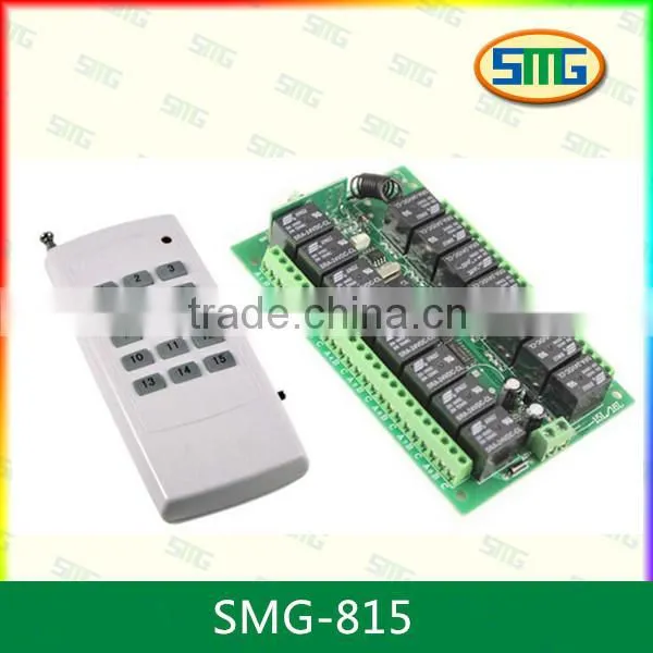 16ch wireless rf remote controller, remote controller 16 channels switch, 16 buttons remote control SMG-812