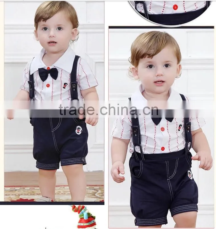 The decimal point Baby Bib Kids Summer Cotton Shorts denim pants boy cartoon children summer thin section
