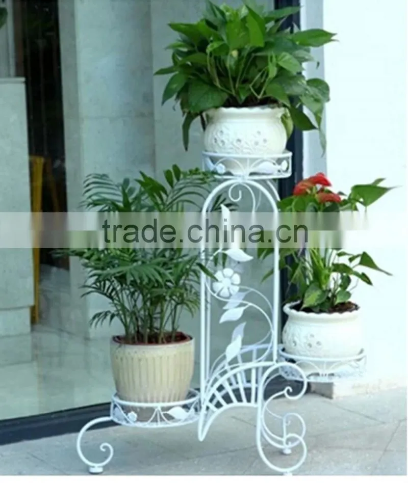 customized style metal garden flower pot display rack