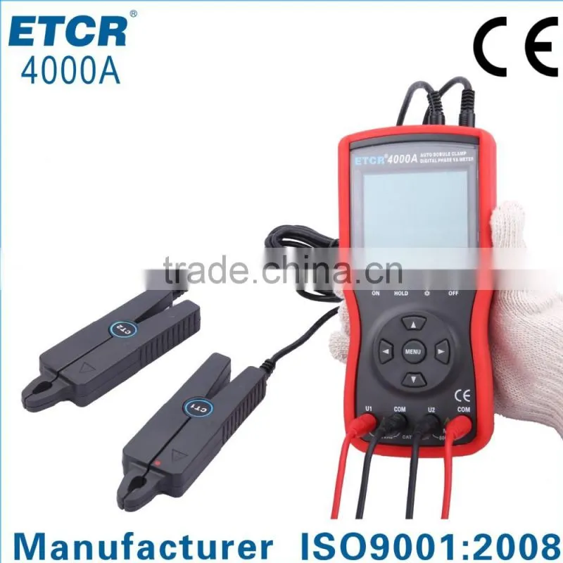 Double Clamp Digital Intelligent Phase Volt-ampere Meter