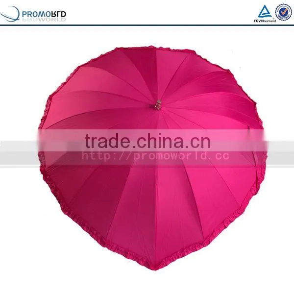 Lovely Heart Shape Wedding Bridal Umbrella