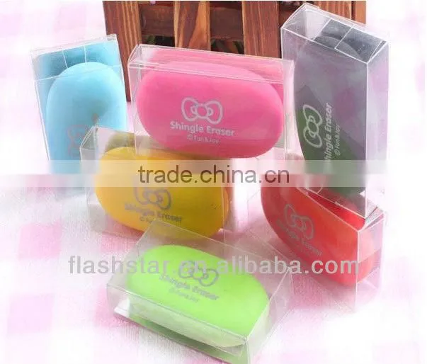 Creative fashion cobblestone shaped eraser/environmental protection eraser/low price promotional eraser with printing