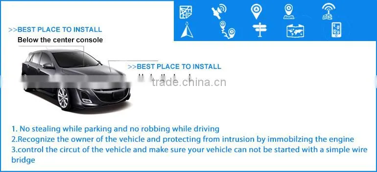good quality GPRS point car alarm systems/auto immobilizer