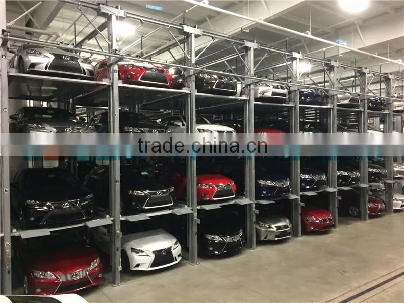 High density design perfectly suitable for car storage purpose multiple parking automated hydraulic car lift