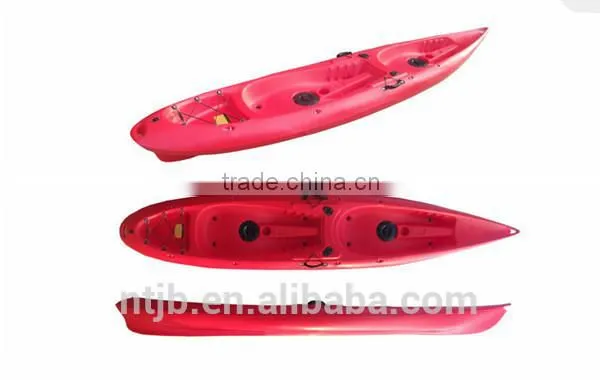 hot sale double plastic canoeing for fishing