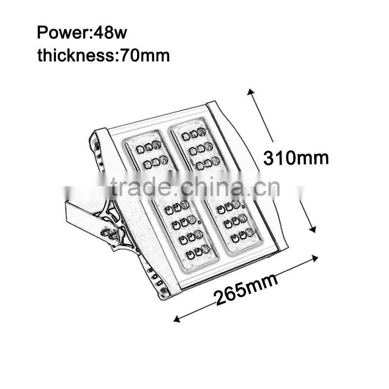 Five Years Warranty 120w Waterproof Meanwell Led Tunnel Light