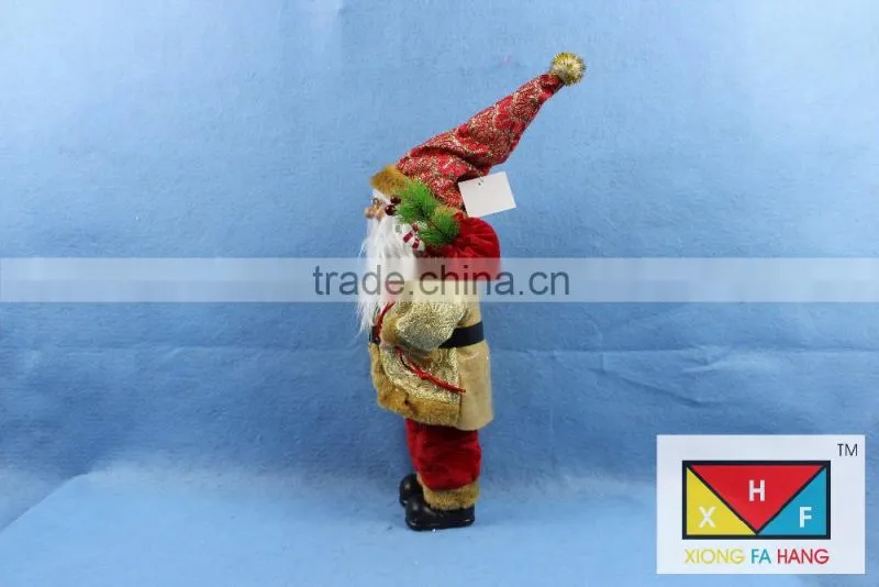 16 Inch Standing Whimsical Santa Clause Christmas Figurine Figure Decoration