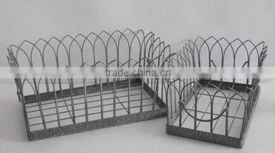 100598F-S/2 rectangle metal basket