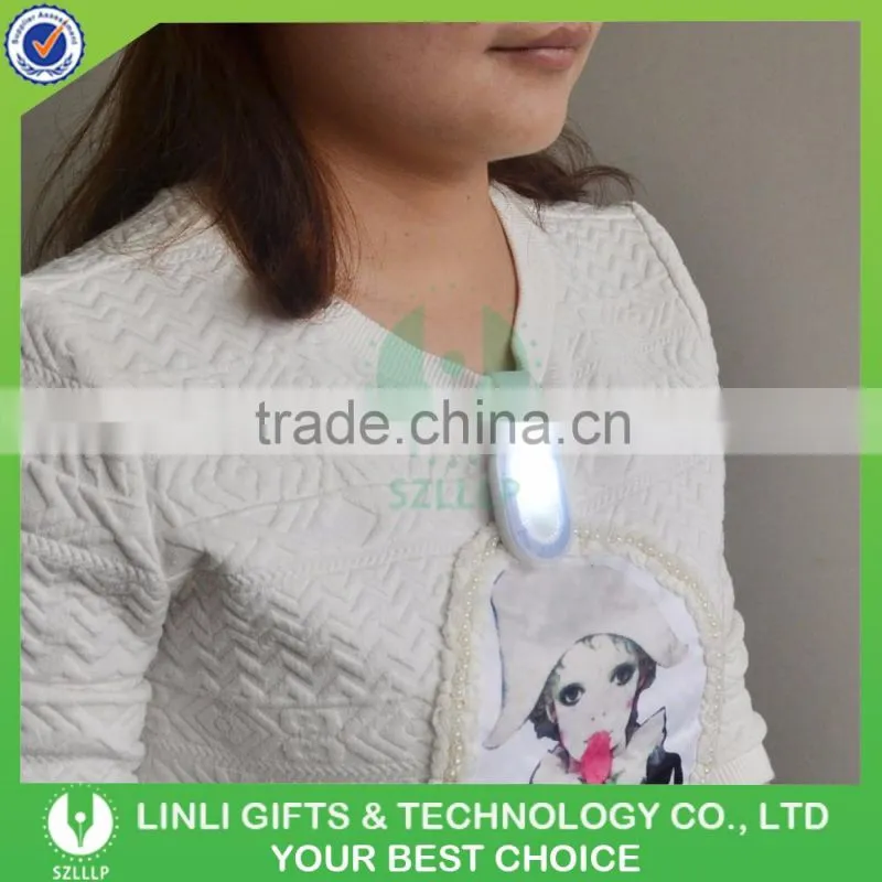 Promotional Gift Magnetic Silicone Portable Blinking LED Clip Light