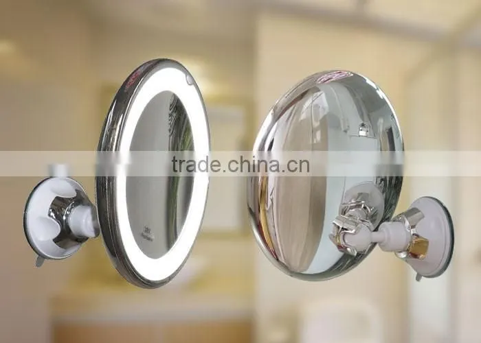 Adjustable Makeup Mirror LED Lighted Vanity Bathroom Mirror Sensitive button