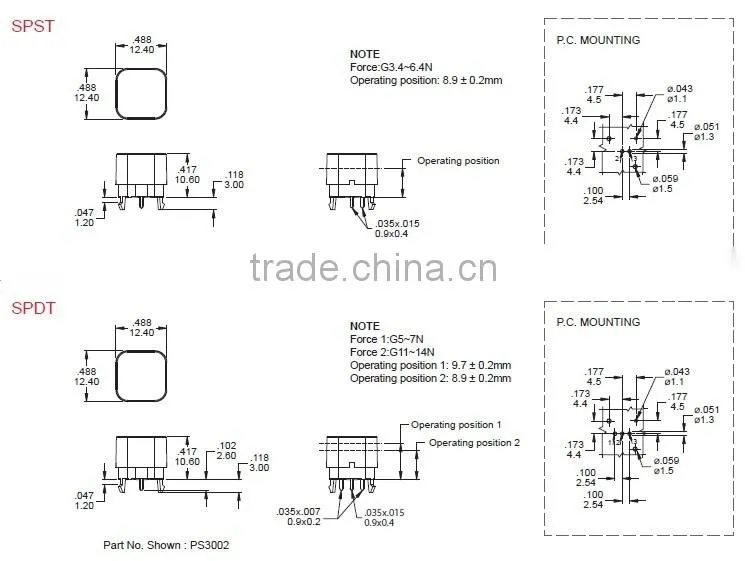 Single color LED light trctile switch with cap tact switch