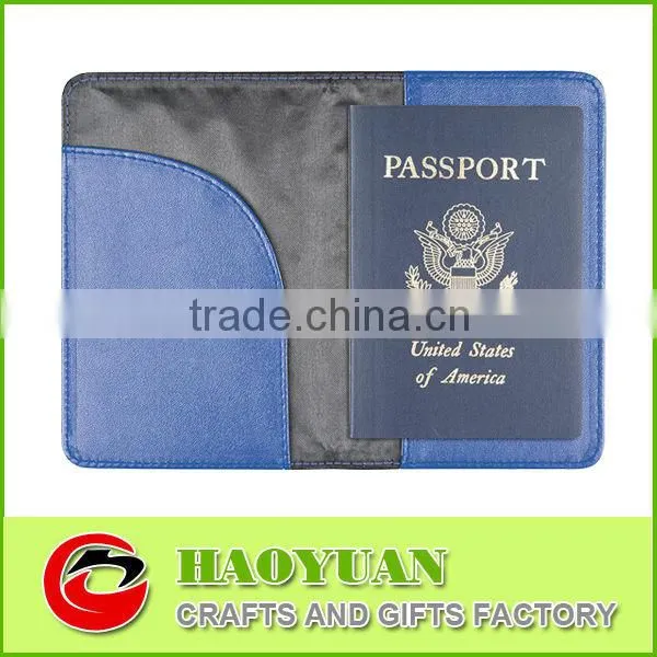 Newly genuine leather passport holder made in China