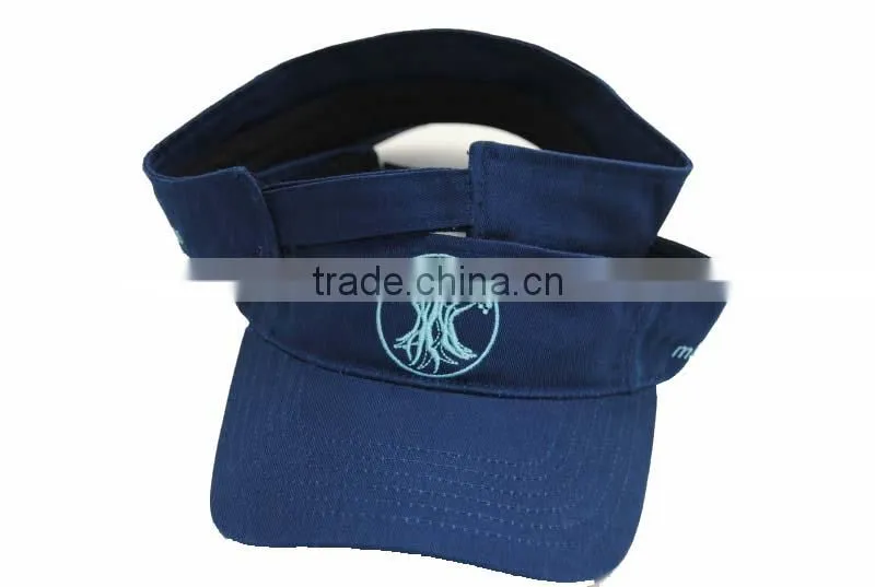 custom 100% cotton sun visor hats