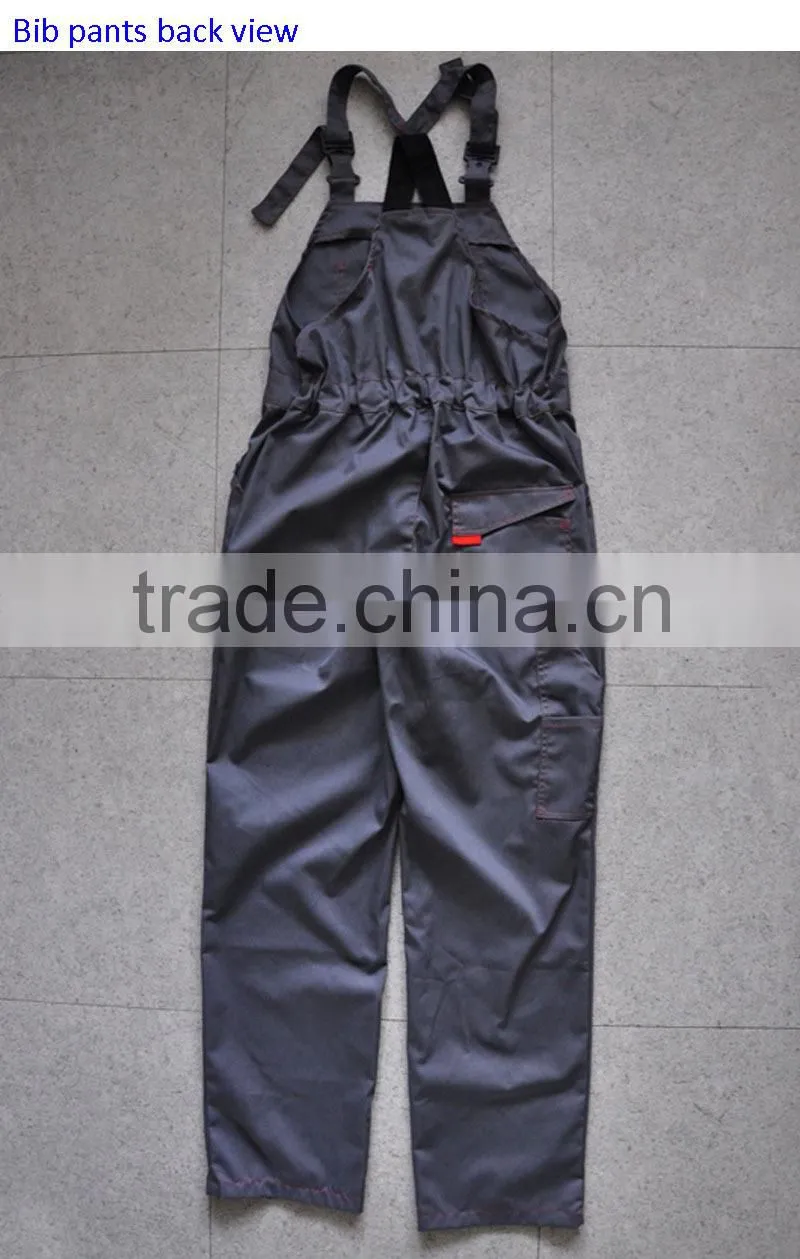 2014 Wholesale New High Quality Fashion Long Sleeves with Bib Pants European Labour Working Workwear
