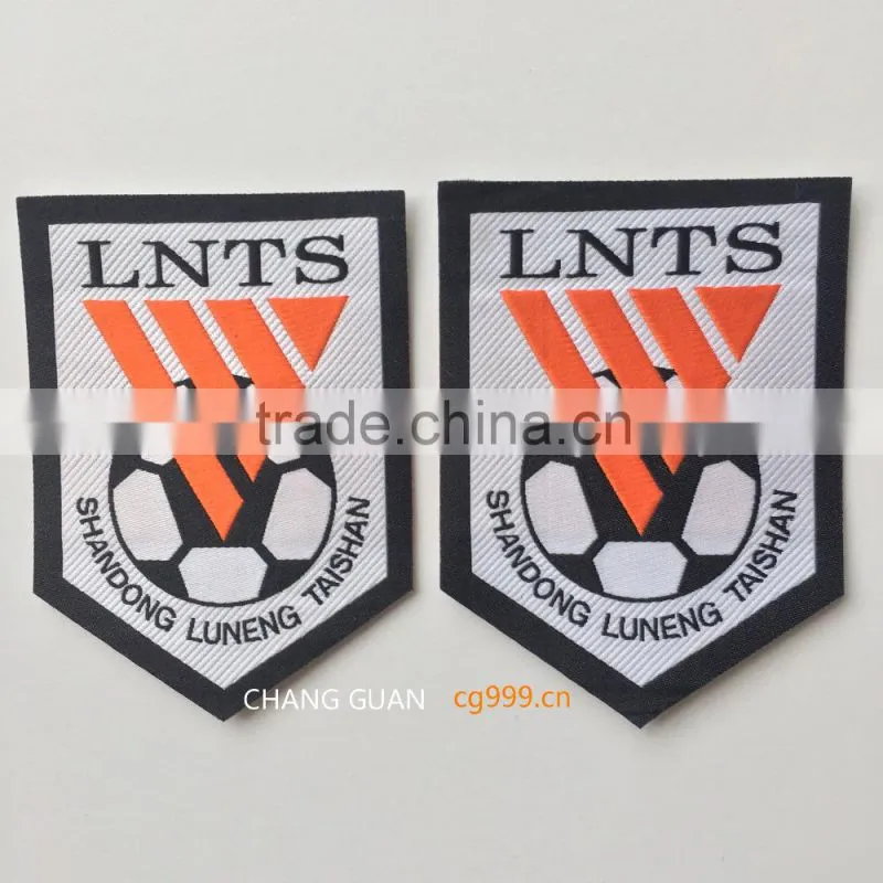 The football woven label that the world famous brand appointed production