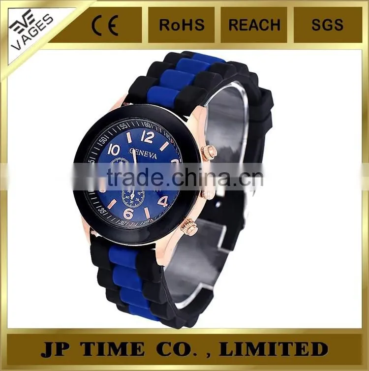 Colorful Unisex Geneva Silicone Jelly Gel Quartz Analog genava sport Watch