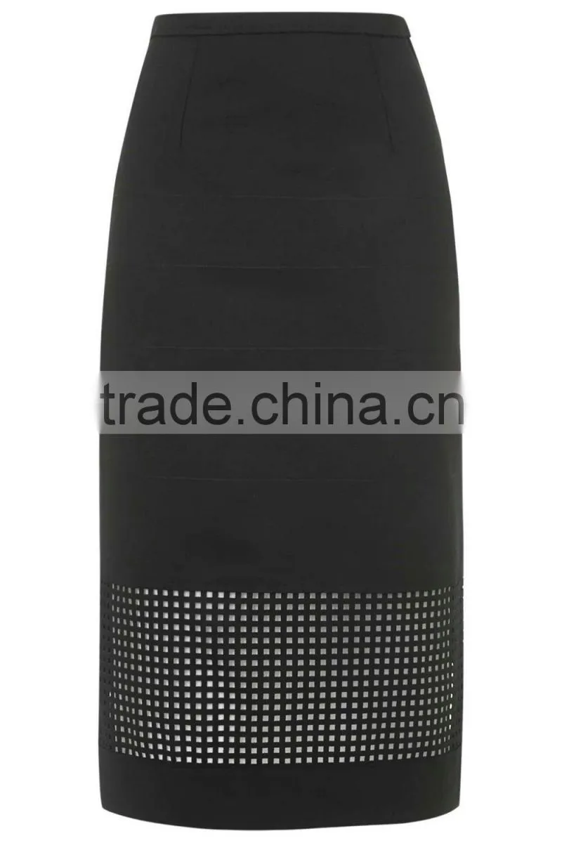 Laser-Cut Tube Long Skirt