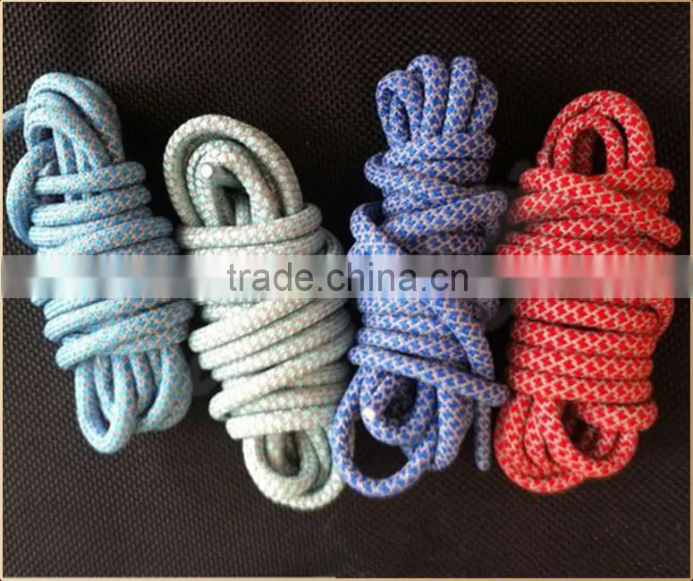 Reflective round rope shoelaces light reflected sneaker laces