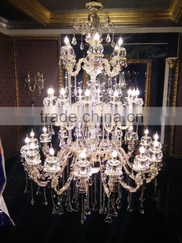 Various Classical European Cooper/Glass/Wooden Crystal Chandelier light Table lamp Floor lamp for hotel Project