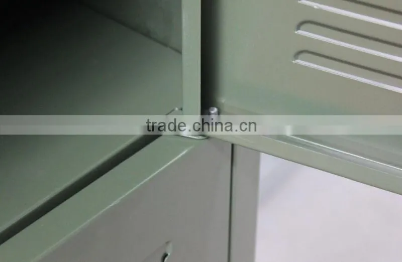 Green lockable 2 door military wardrobe cabinet