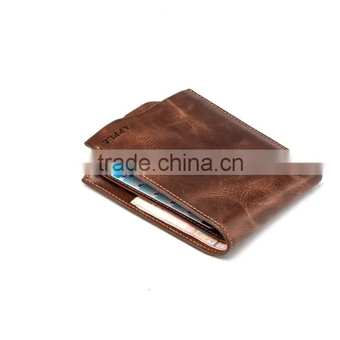 Professional Factory Supply Travel Custom Design Excellent Quality Man Purse Leather