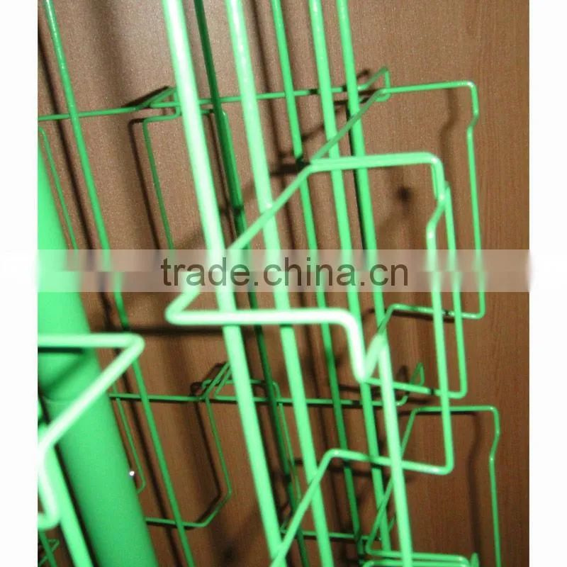 qualified metal revolving floor card stand from china