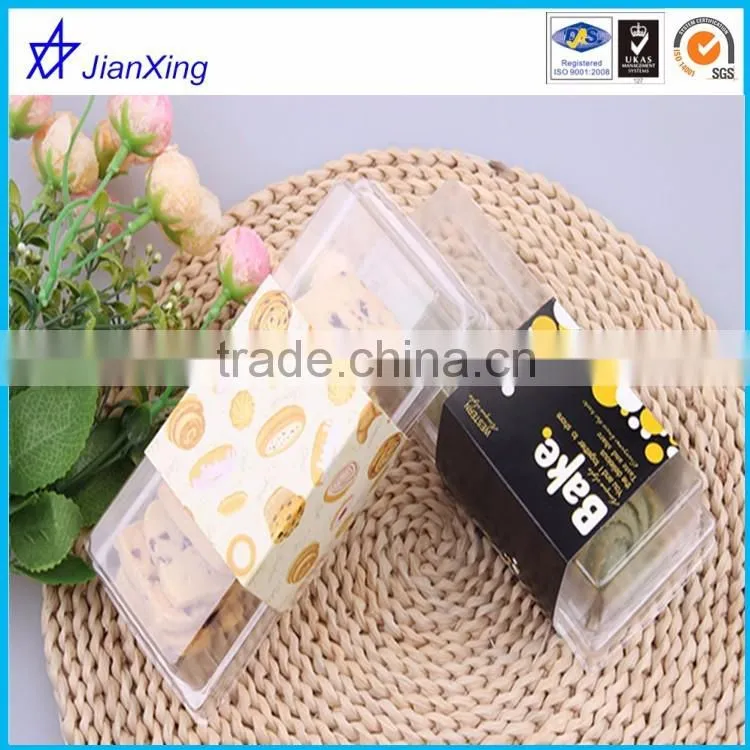 sandwich and bread plastic blister pacakging box with clear cover
