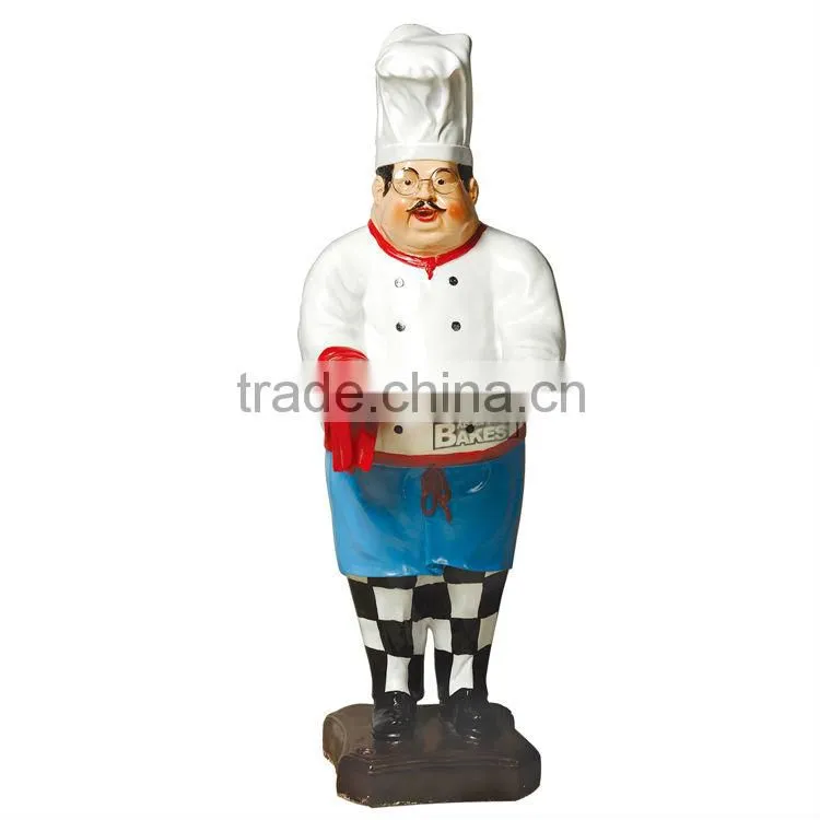 Good quality Bakest polyresin chef model for display/cook doll/chef model/polyresin toy#915A