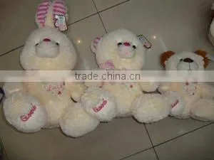 Plush Rabbit Toy, Stuffed Hare, Brown Bunny