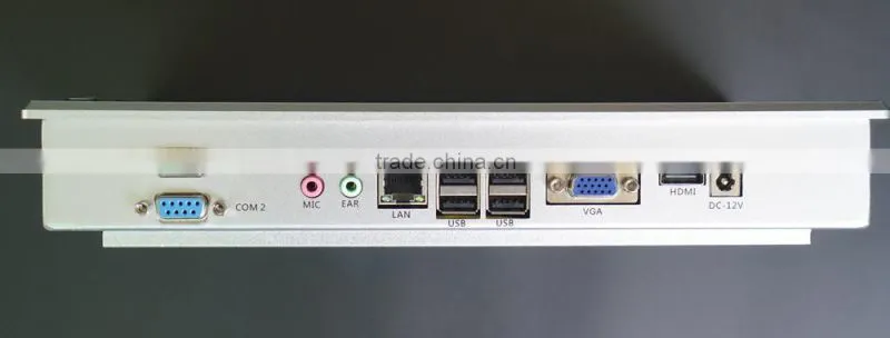 Aluminum Front Bezel IP65 10.4'' capacitive touch Fanless Panel PCs