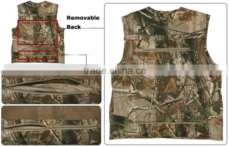 Custom Man Camo Fishing Vest