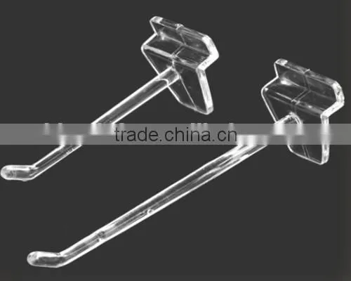 wholesale product colorful plastic security lock slatwall display hooks clothing hook for supermarket