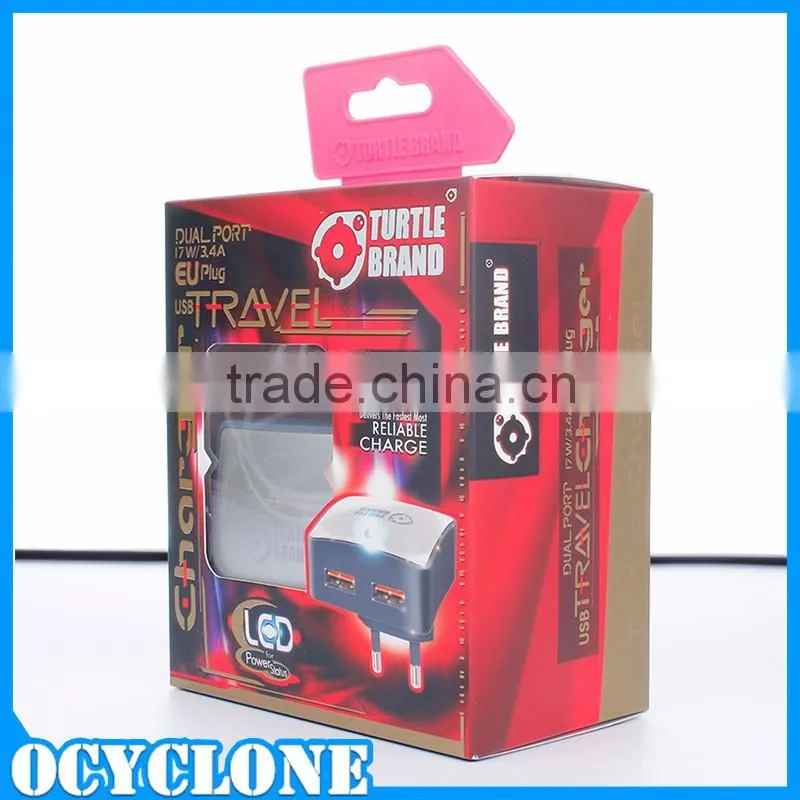 Alibaba supplier universal usb power adapter 5V EU plug with retail package