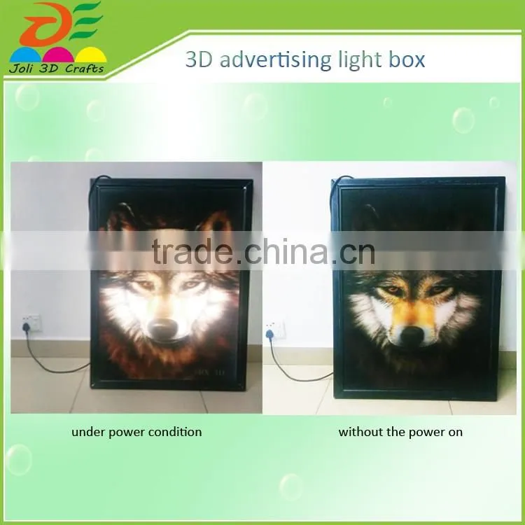 custom print business ceter square 3D light box