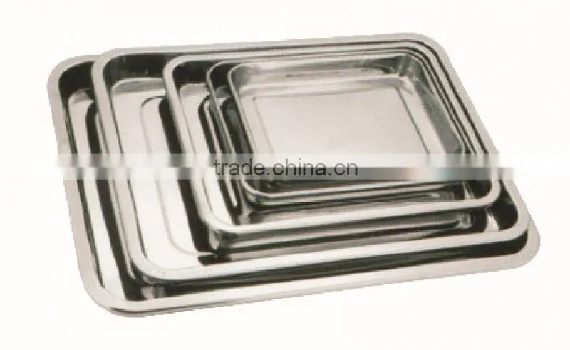 MK03-748 Hospital Surgical Medical Stainless Steel Medical Hollow Ware Instruments Square Plate