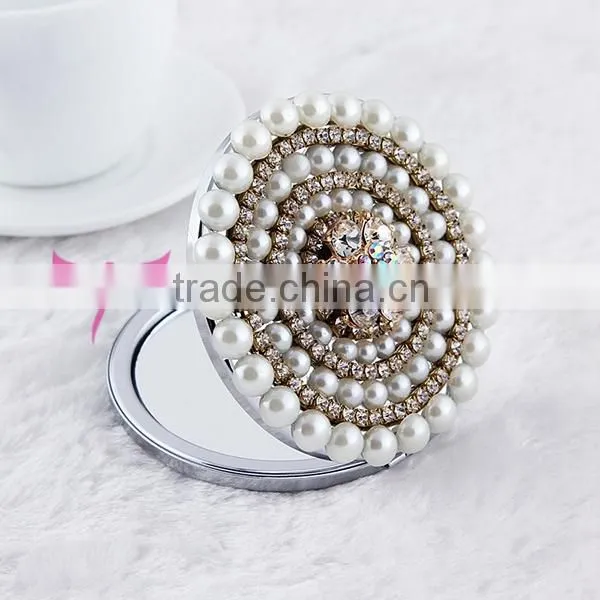 Purse Handbag Double Compact Cosmetic Mirror