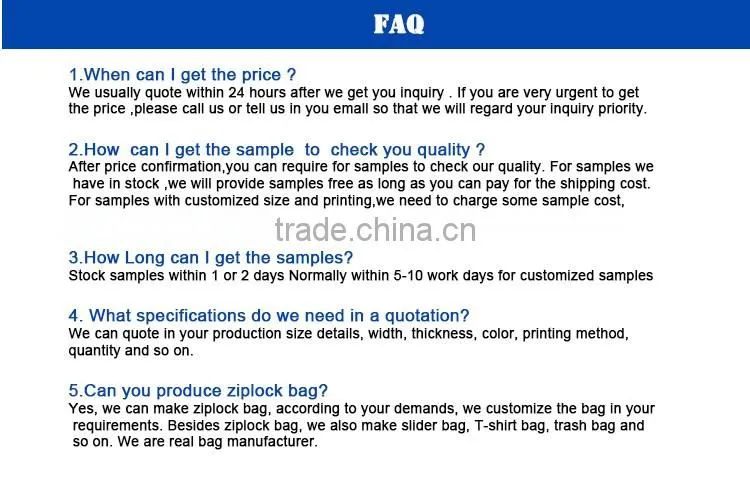 Colorful plastic garbage bag/trash bag HDPE can liner