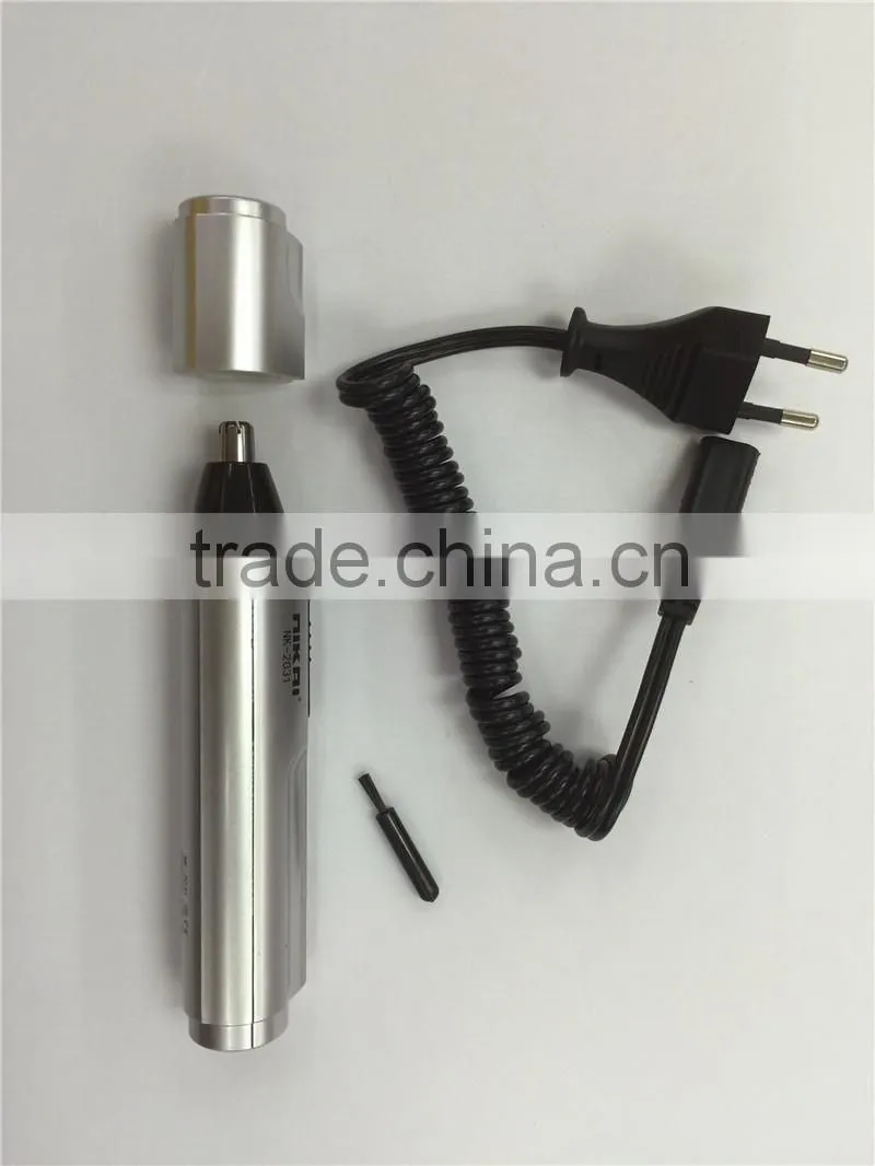 2 in 1 rechargeable manual electric nose hair trimmer corded