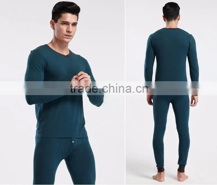 Sexy heated Thermal Underwear Sets Thick Plus Velet Long Johns For Men,thermal long johns