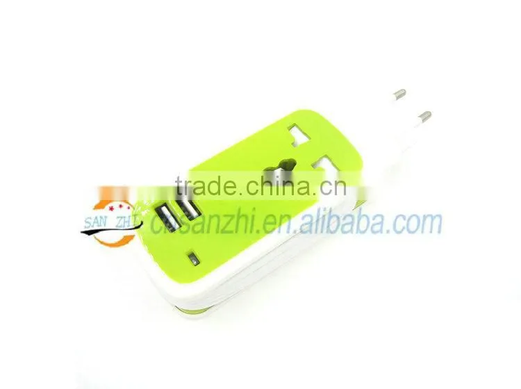 EU power outlet wall with two usb for europe coutries