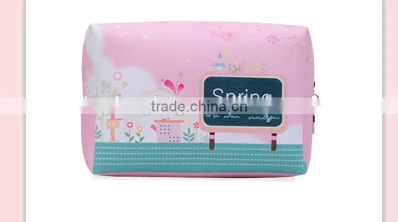 pu cosmetic bag 2016 new arrival cute elegant cosmetic bag personalized
