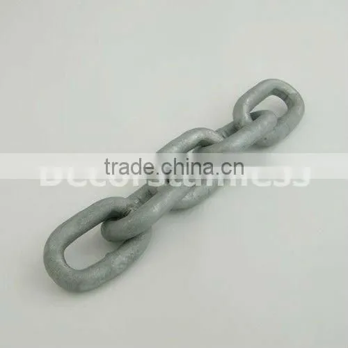 Link chain with colorful galvanized