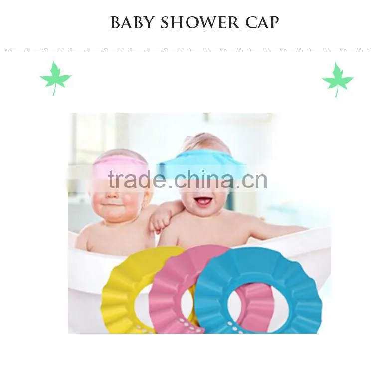 colorful Hotel PE disposable nonwoven shower capclear children hair washing cap