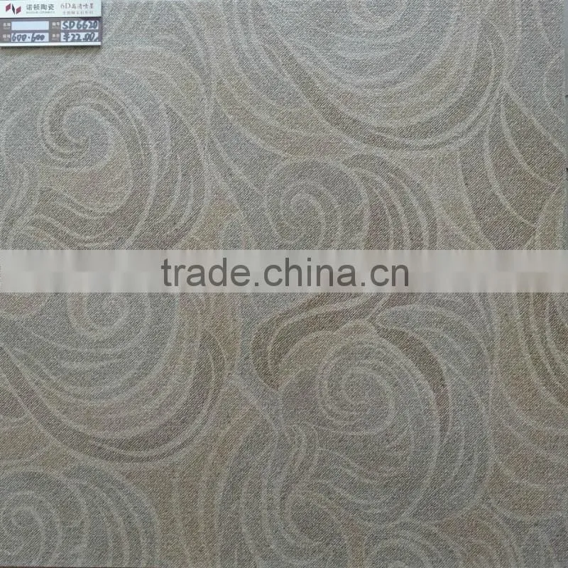 Hot sale 600*600 3d inkjet rustic floor tile from China