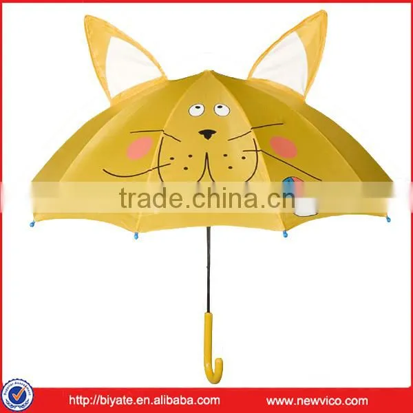 Wholesale Saftey Open Colorful Cute Kids Umbrella