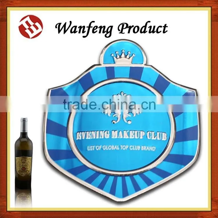 Hot-Selling fashion Custom best metal wine label with free sample