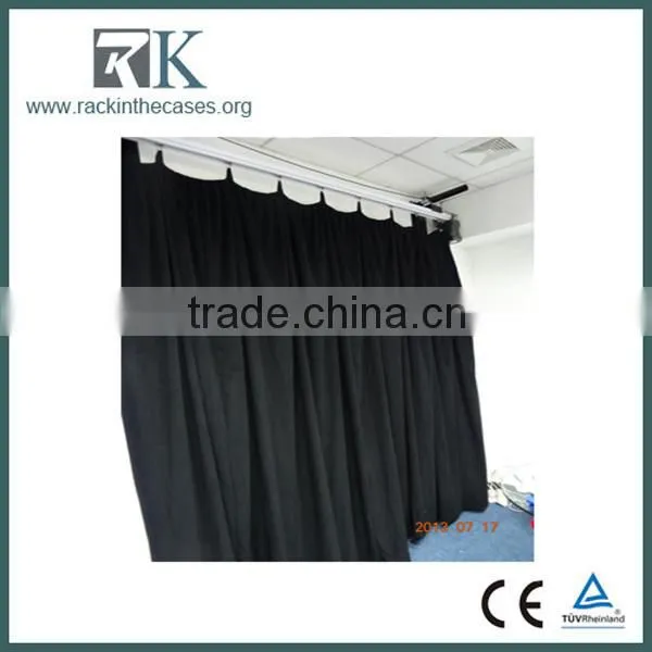 Trade Show Use Motorized wireless electric curtain electric curtain track